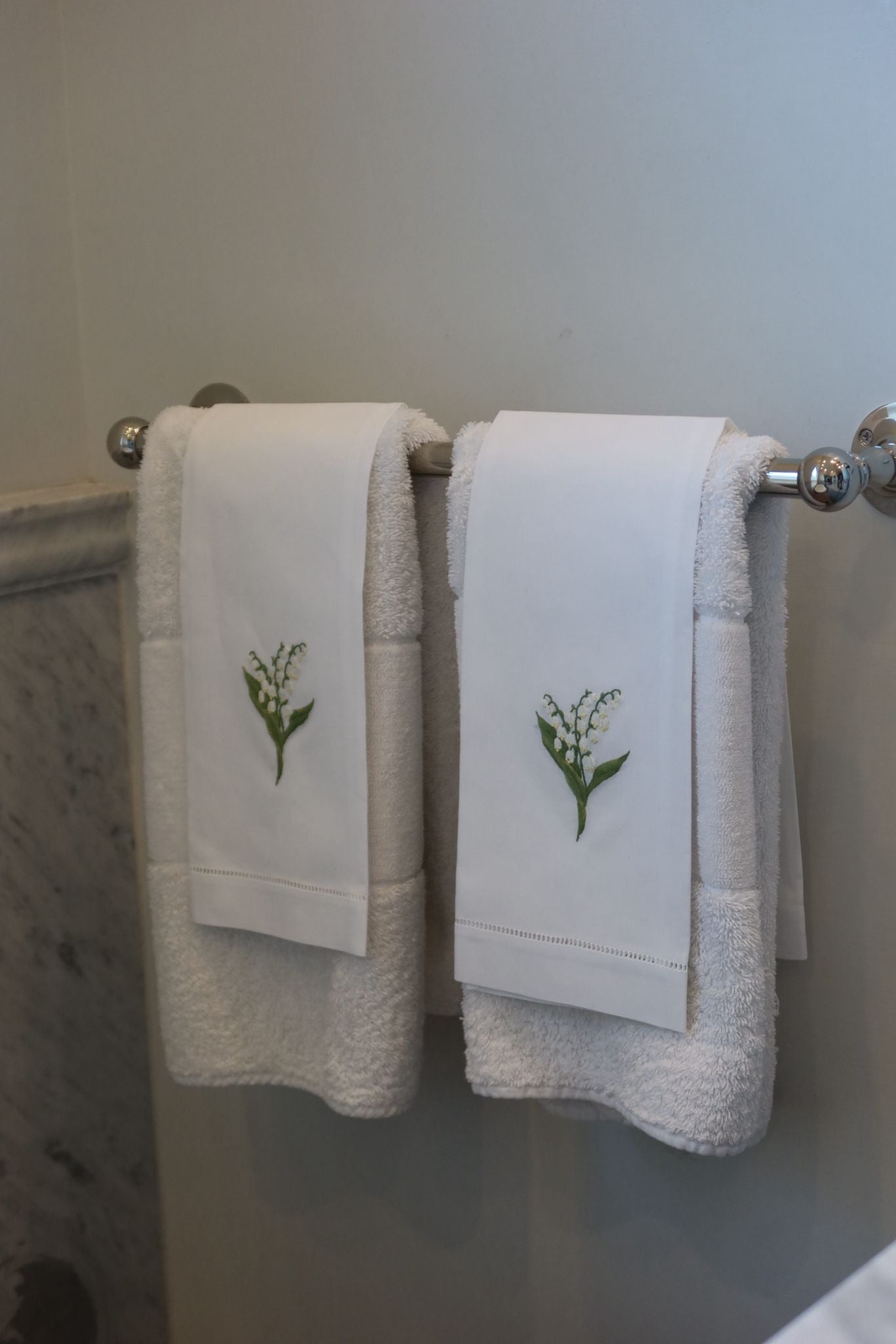 LilY of the Valley Botanical Hand Towel
