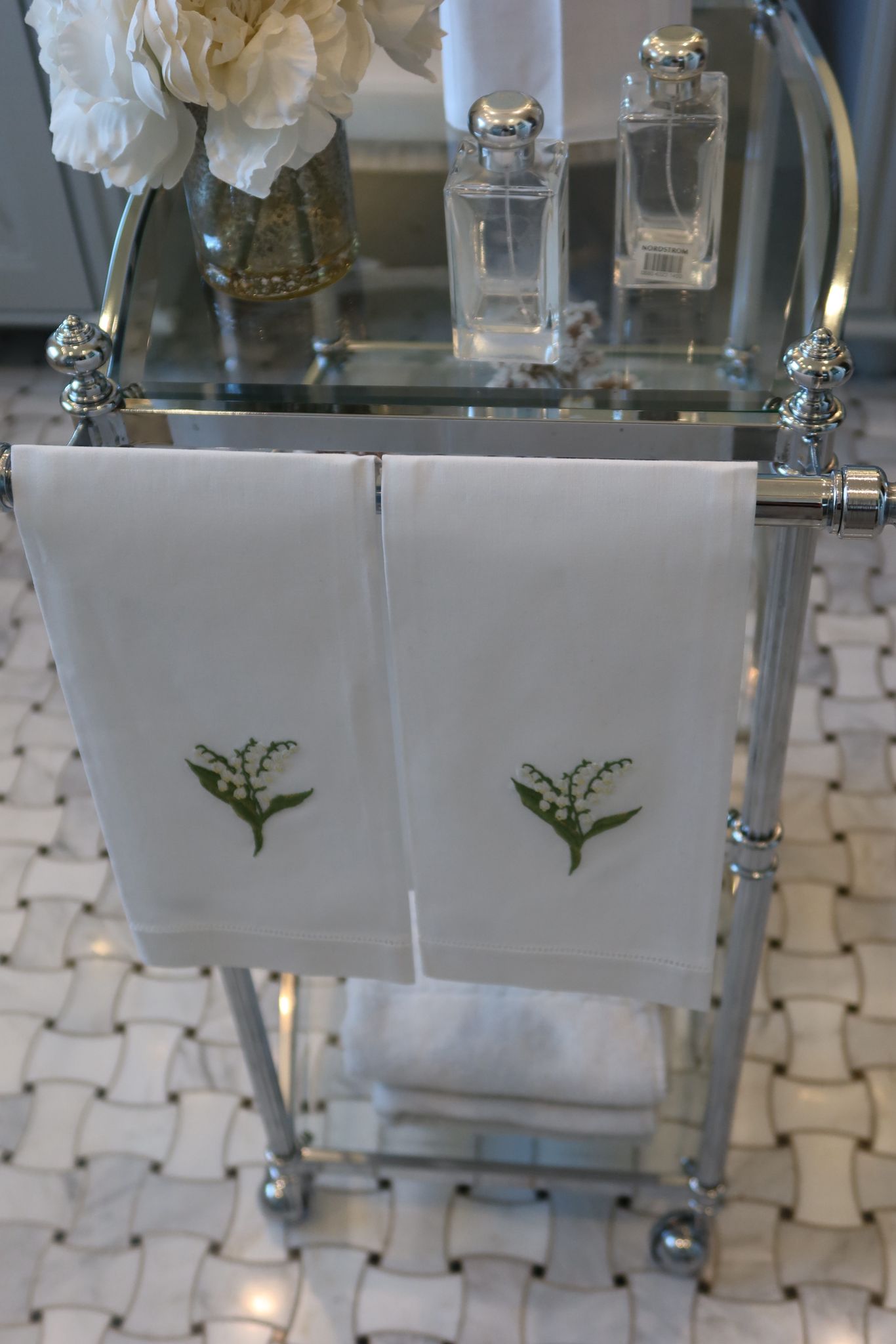 LilY of the Valley Botanical Hand Towel