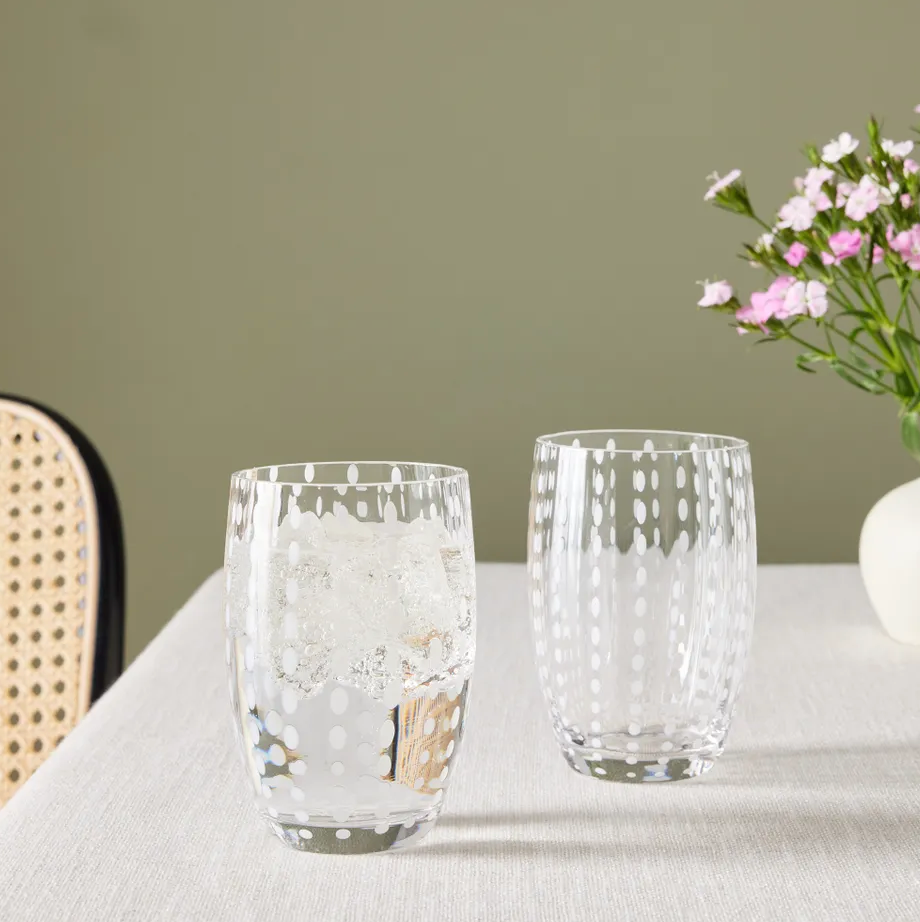 Perle Tumbler Glass (set de 6) (color Transparente)