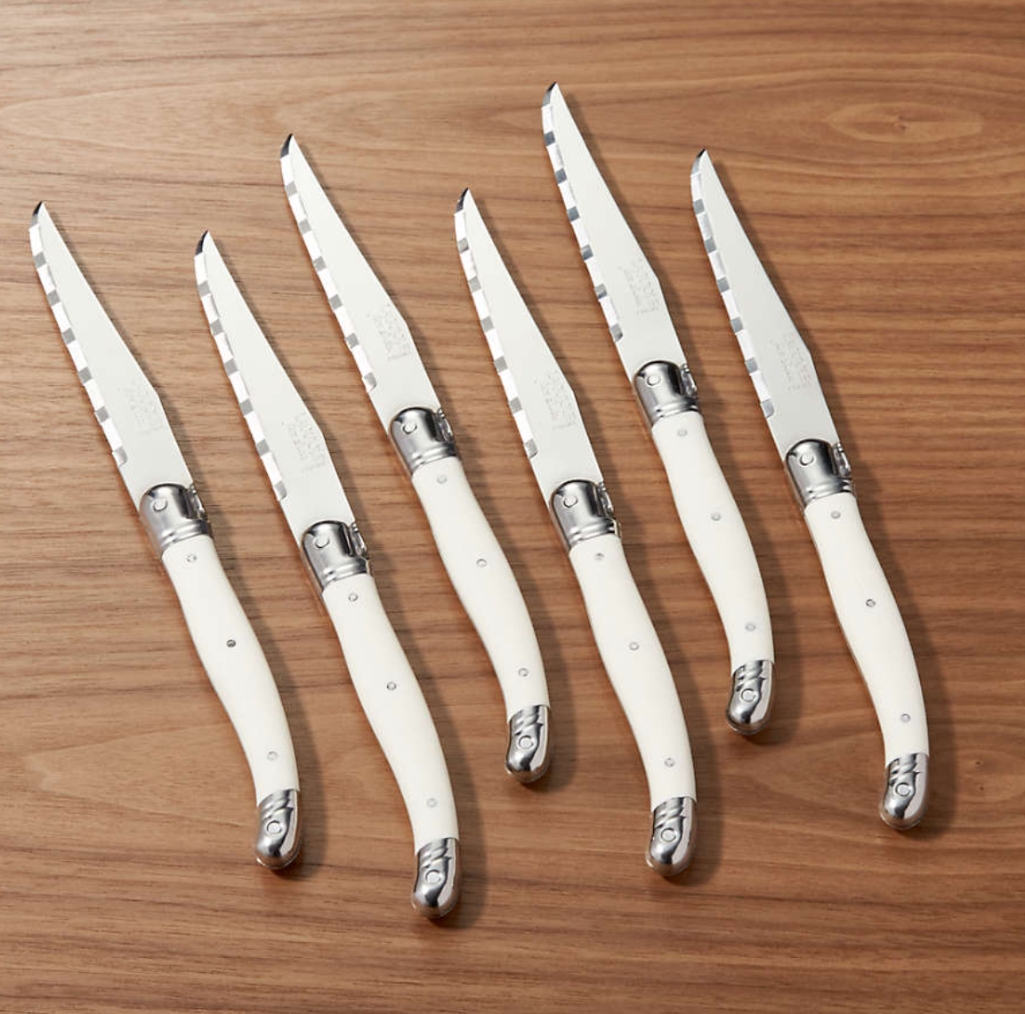 Steak Knives Jean Dubost Color Ivory , Set De 6